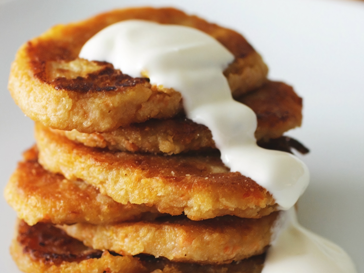 Carrot-Apple Pancakes with Oats