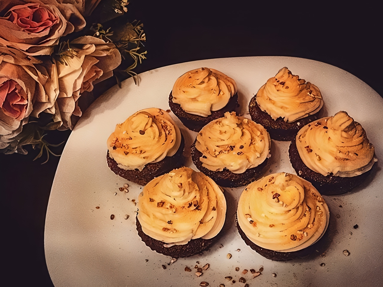 Carrot Cupcakes with Orange Zest