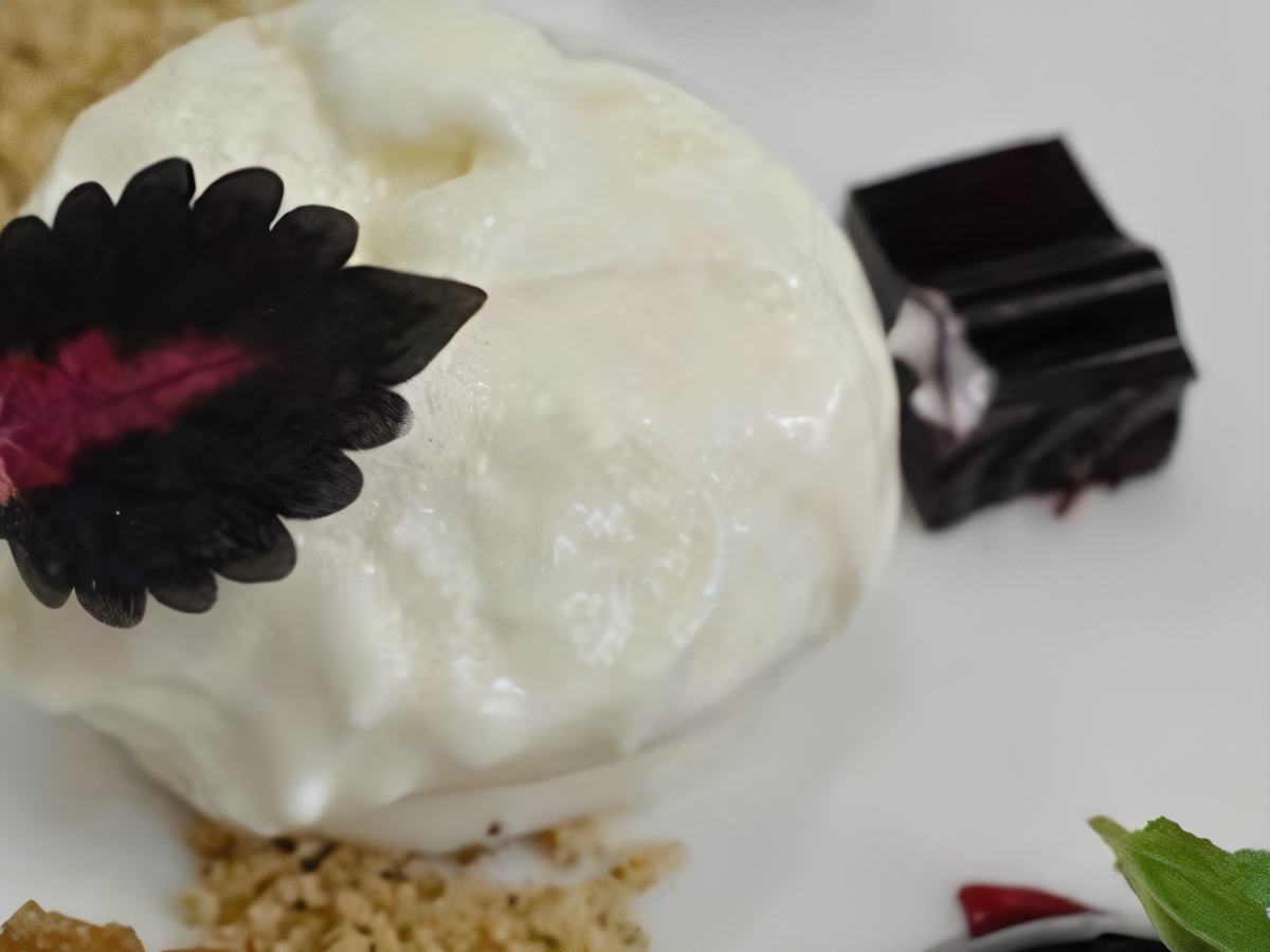 Parmesan Ice Cream with Beet Marmalade
