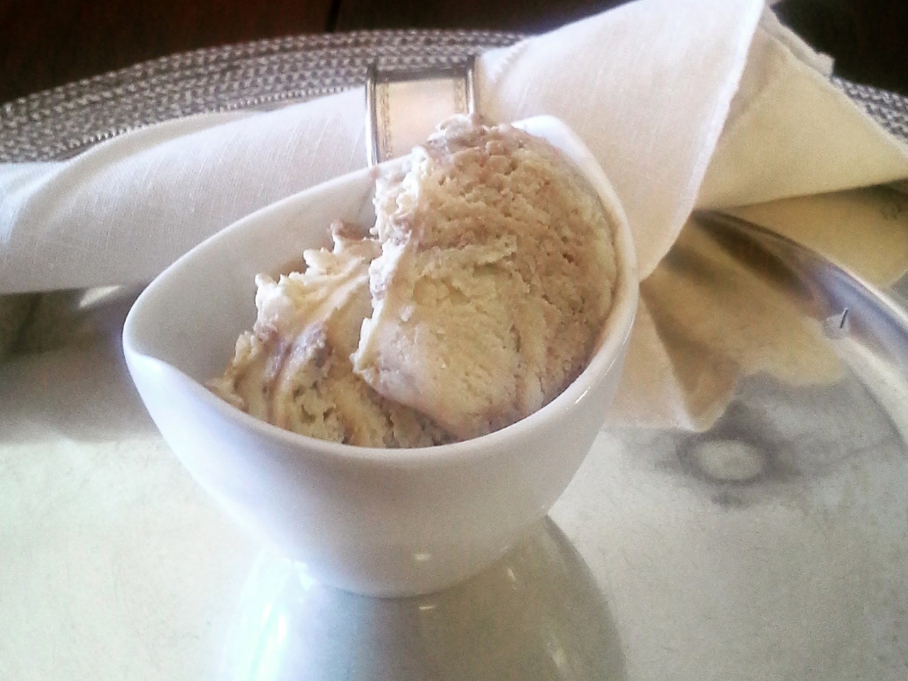 Brown Sugar Ice Cream with Balsamic Vinegar