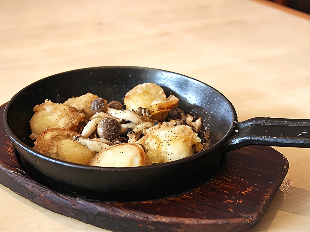 Scallops with Mushrooms