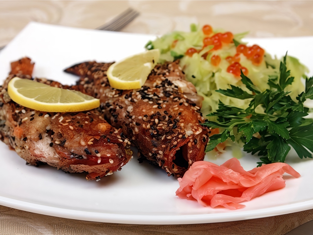 Sea Bass in Sesame Crust