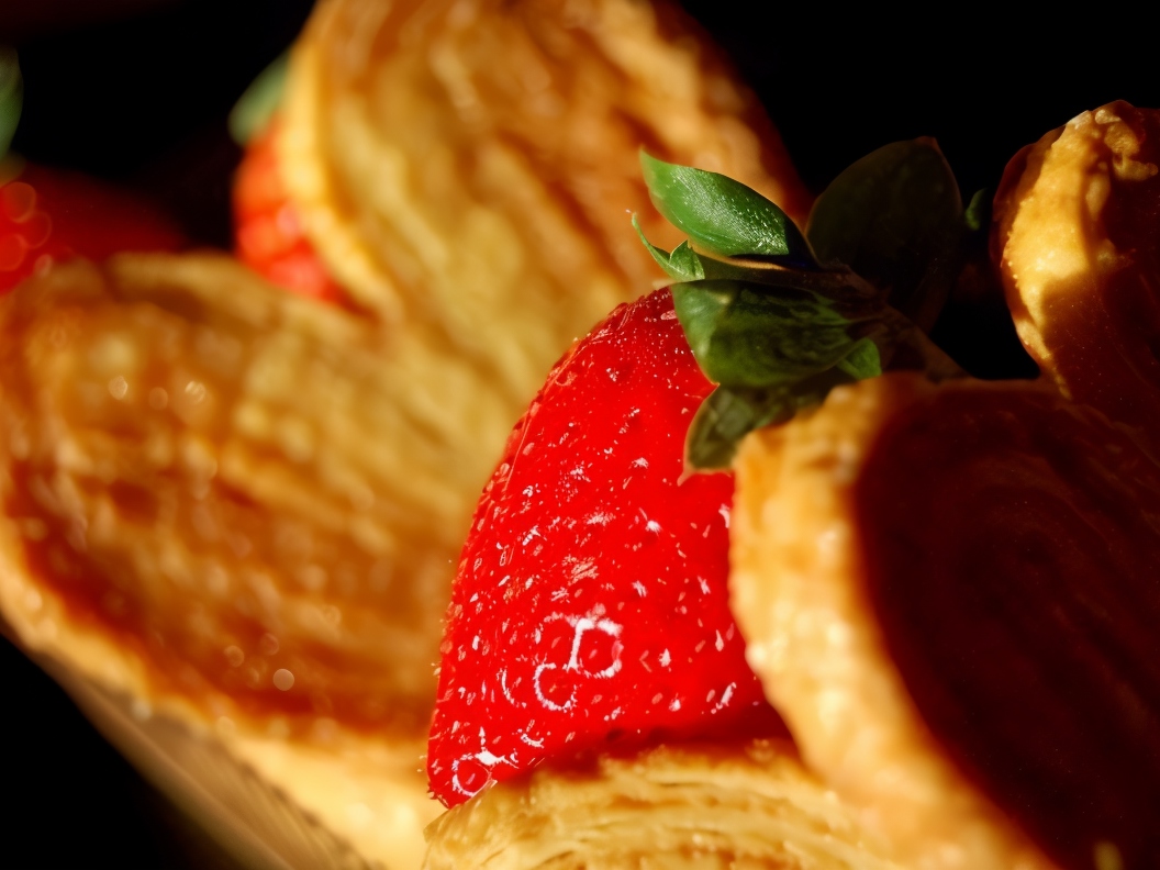 Nutmeg Hearts with Strawberries