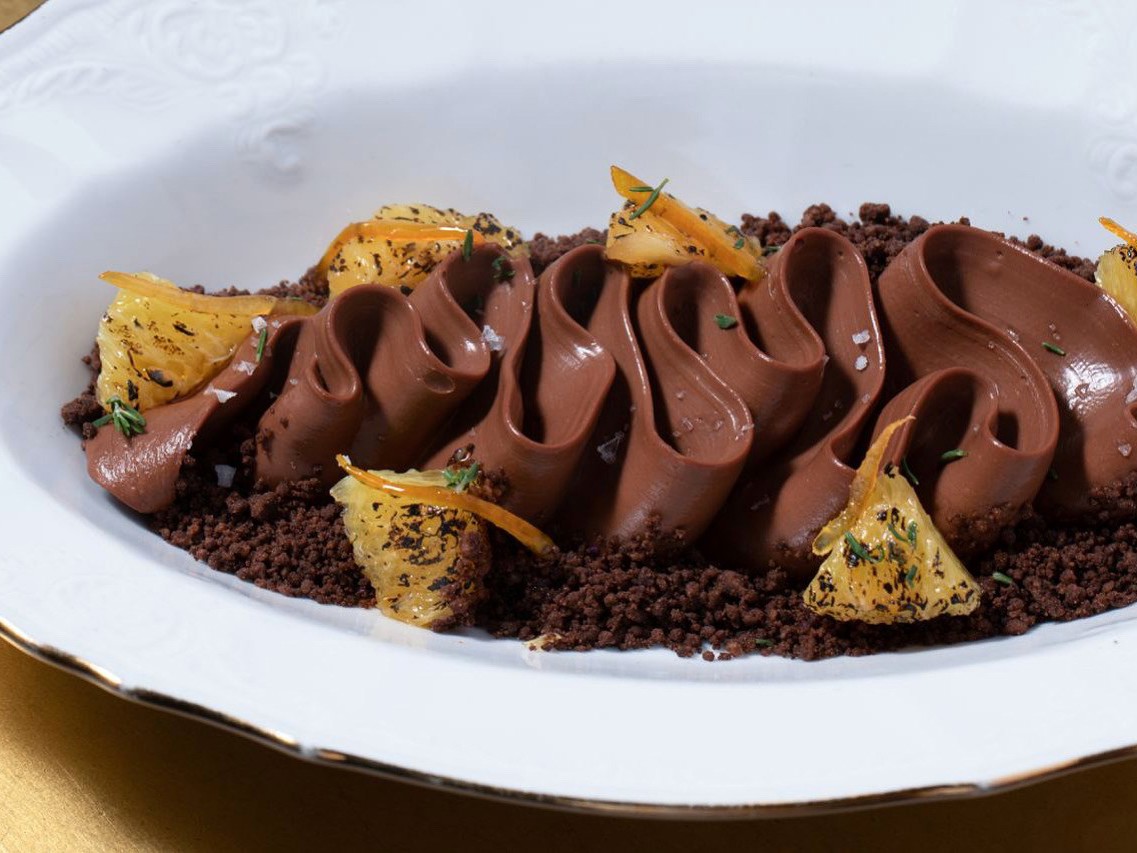Dark Chocolate Mousse with Orange