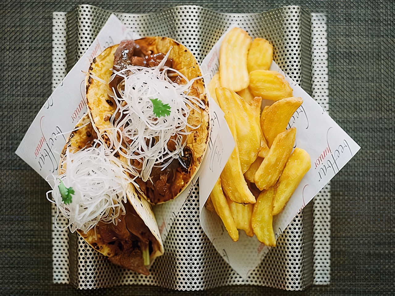 Nachos with Chinese Duck
