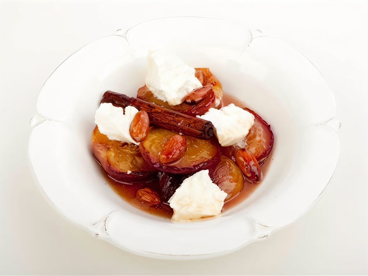 Nectarines with Ricotta