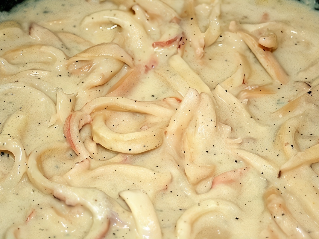 Нежный салат с кальмарами – пошаговый рецепт приготовления с фото
