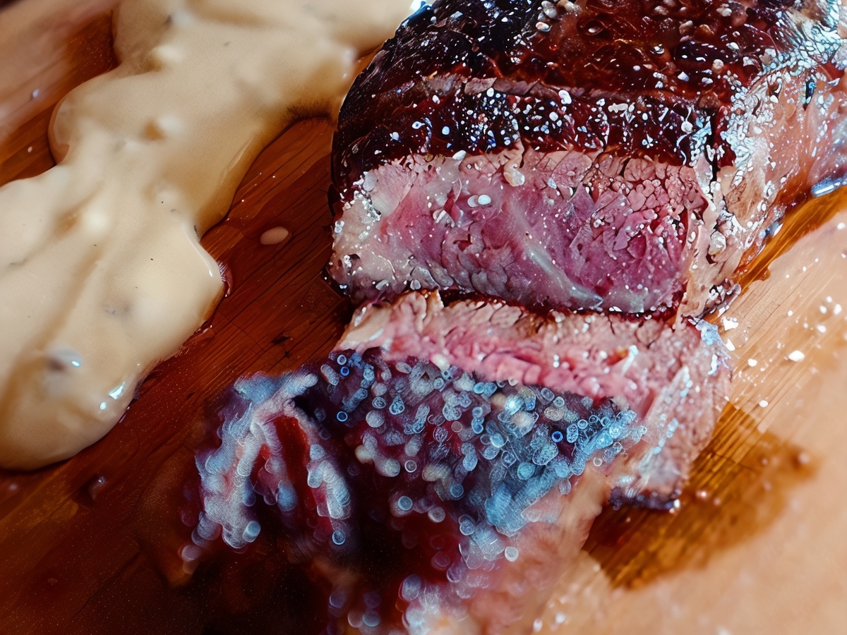 New York Steak with Pepper Sauce
