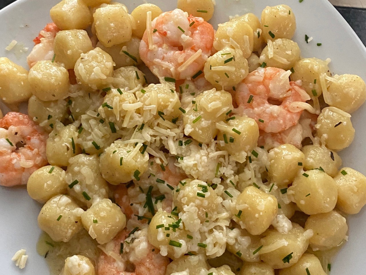 Gnocchi with Shrimp and Lemon Sauce