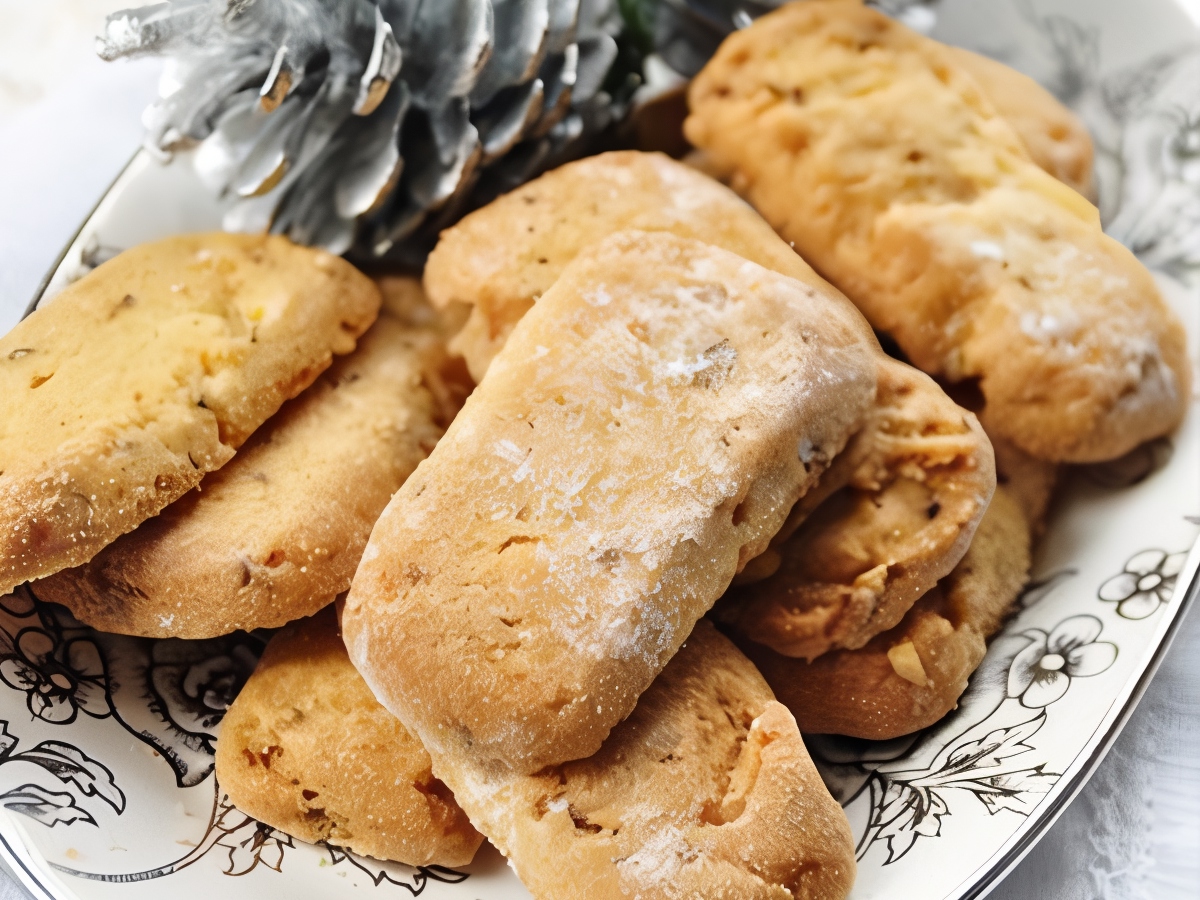 New Year's Cookies with Pine Nuts and Rosemary