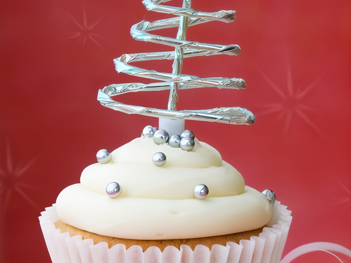 New Year Muffins with White and Dark Chocolate