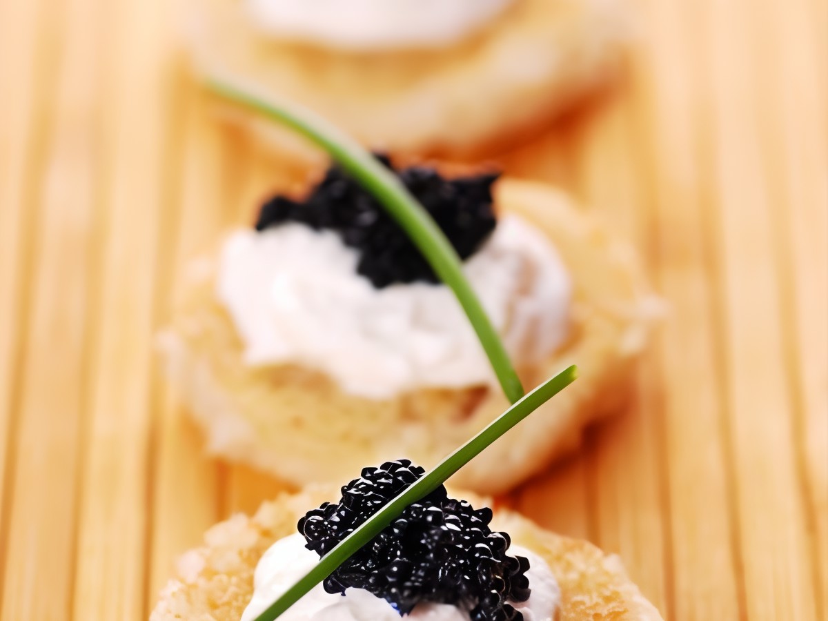 New Year's Tartines with Caviar