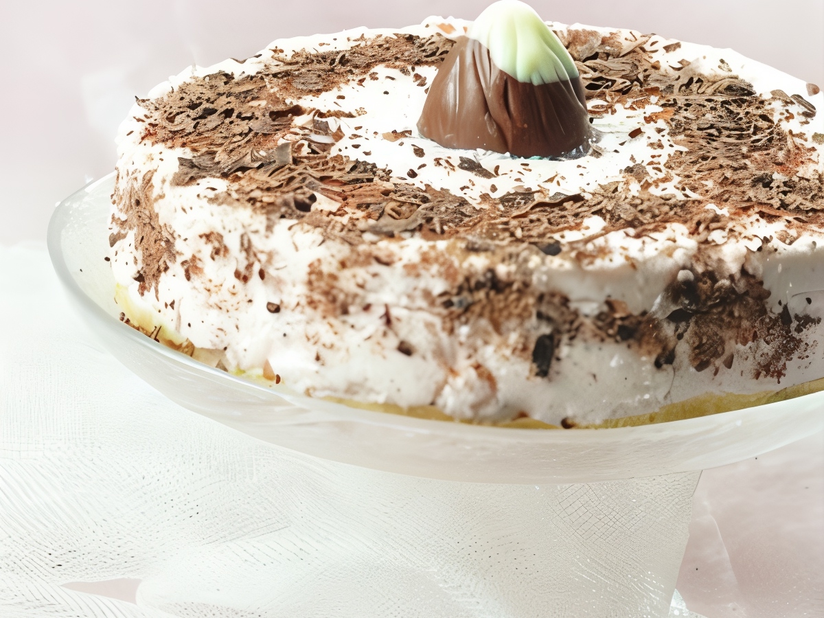 New Year's Cheesecake with Baileys Liqueur and Chocolate Crumble