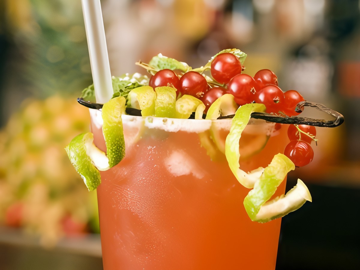New Year's Cocktail with Red Currants