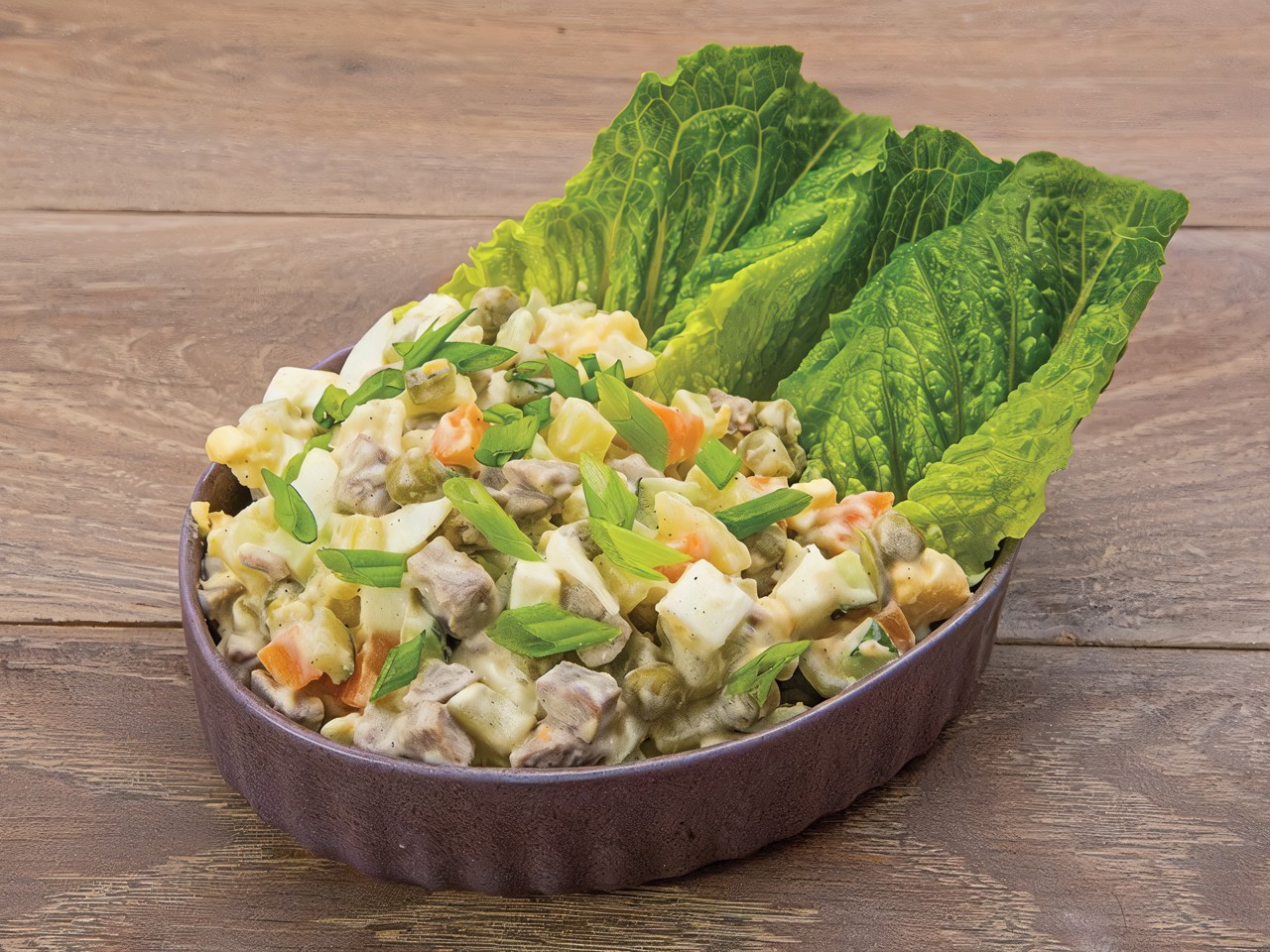 New Year's Soviet Olivier Salad with Beef