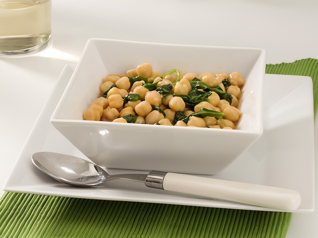 Chickpeas with Spinach and Lemon