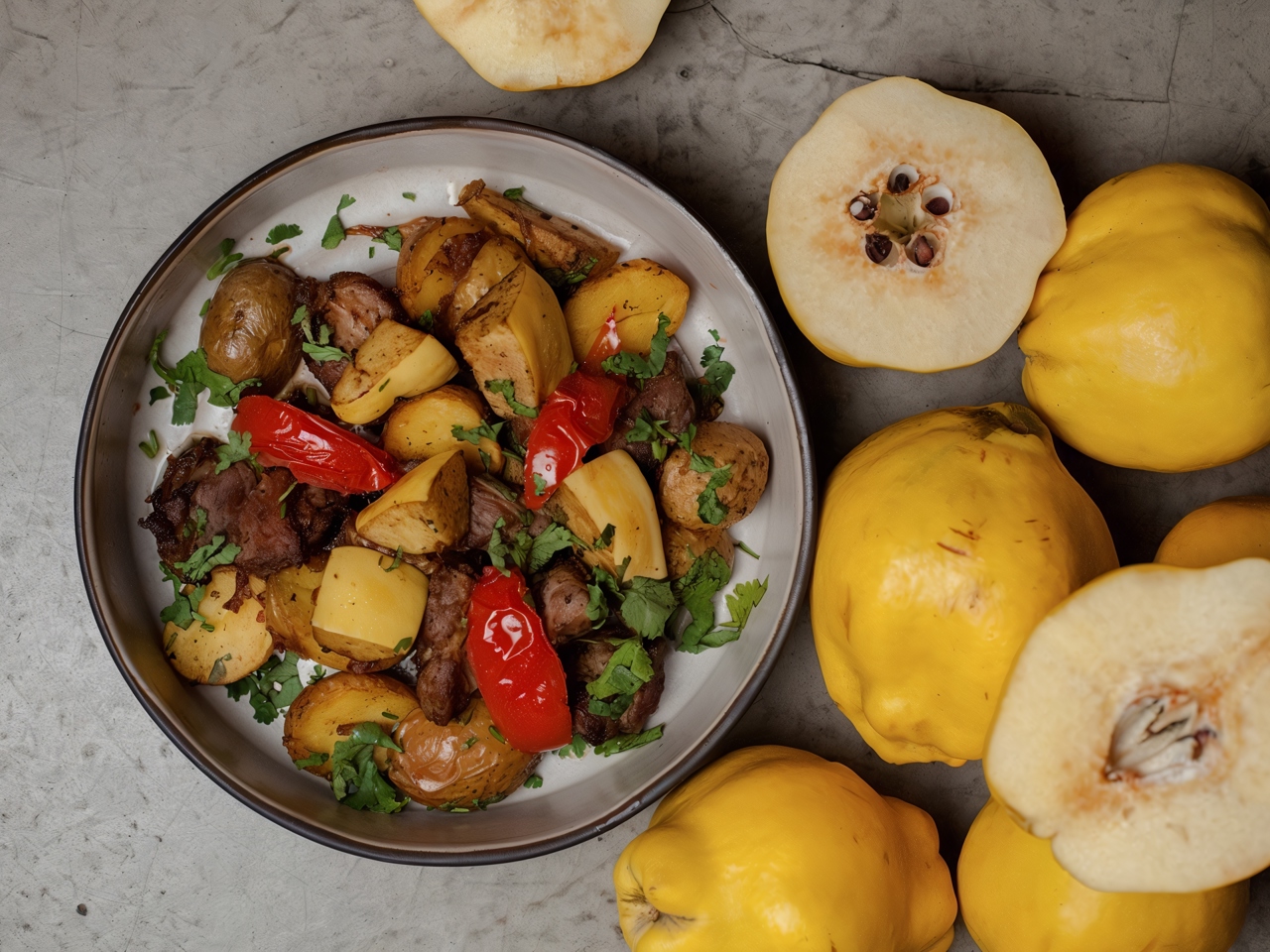 Оджахури с айвой и свининой рецепт – Грузинская кухня: Основные блюда. «Еда»