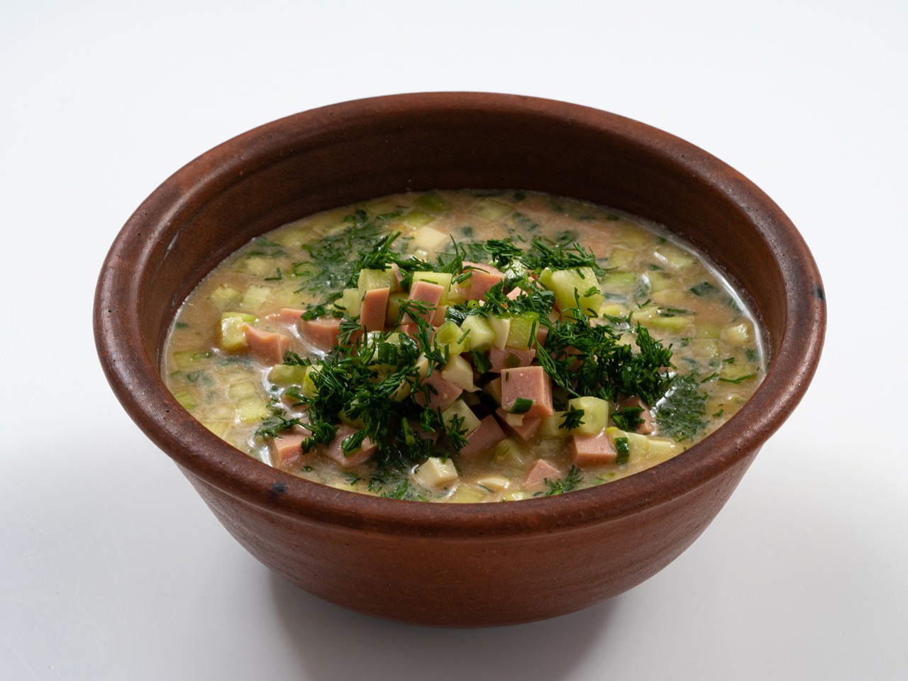 Okroshka with Sausage