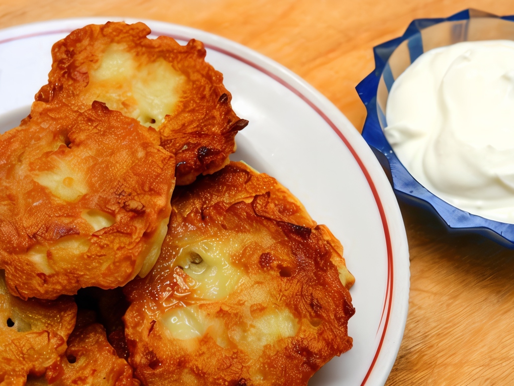 Zucchini Fritters with Garlic