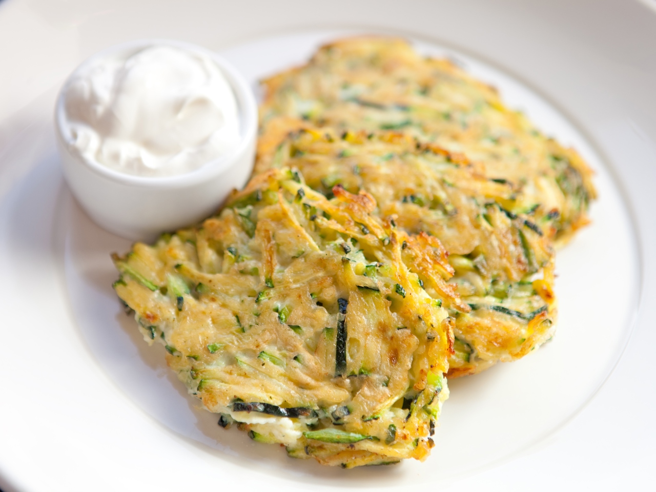 Zucchini Fritters with Mayonnaise