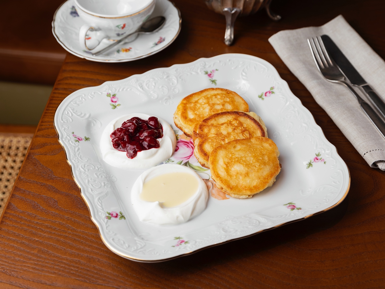 Pancakes with Kefir from Saviv Restaurant