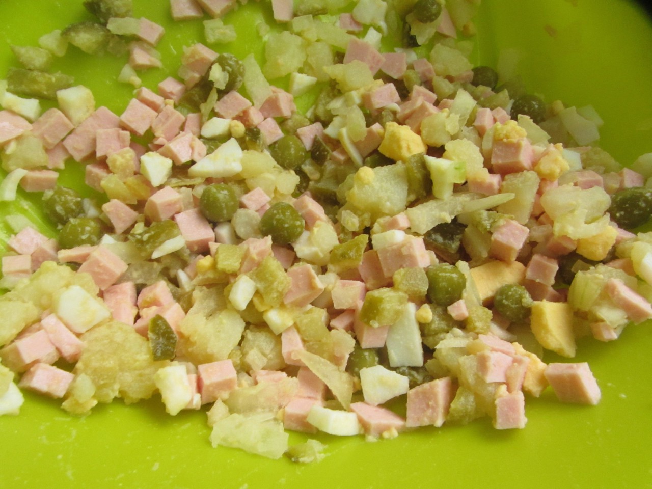 Olivier Salad with Homemade Mayonnaise