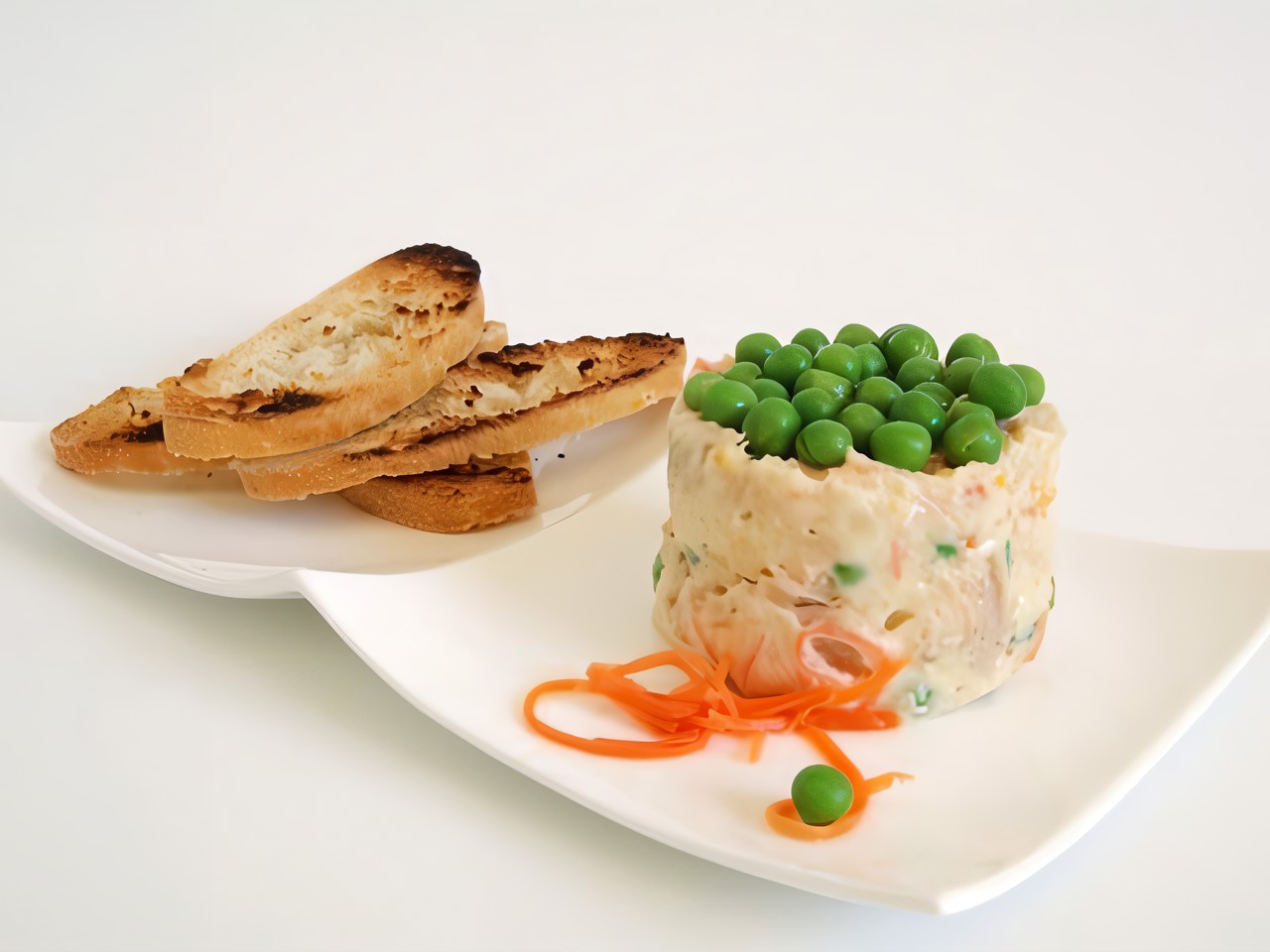Olivier Salad with Mustard Dressing
