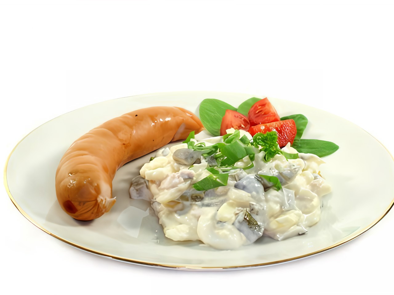 Olivier Salad with Pickled Mushrooms