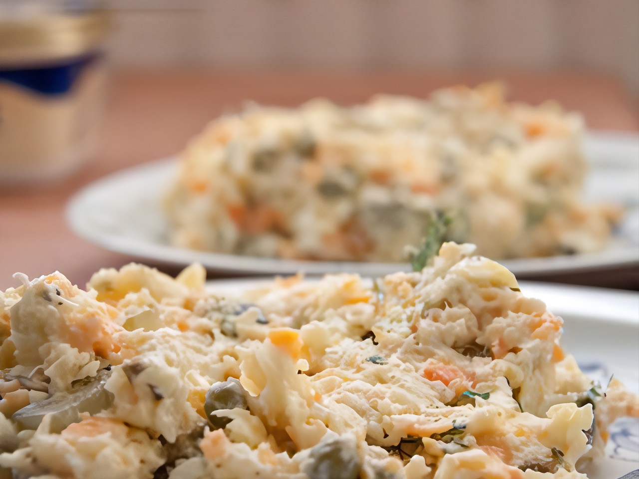 Olivier Salad with Duck Breast