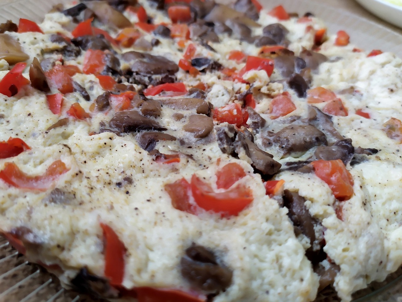 Omelet with Mushrooms and Bell Peppers in a Multicooker