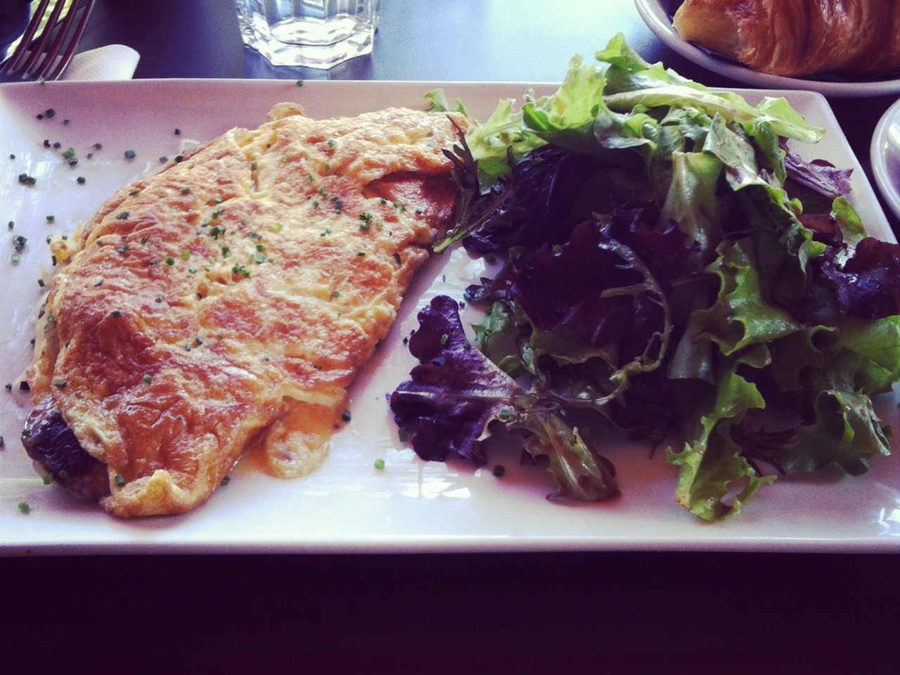 Mushroom and Cheese Omelette