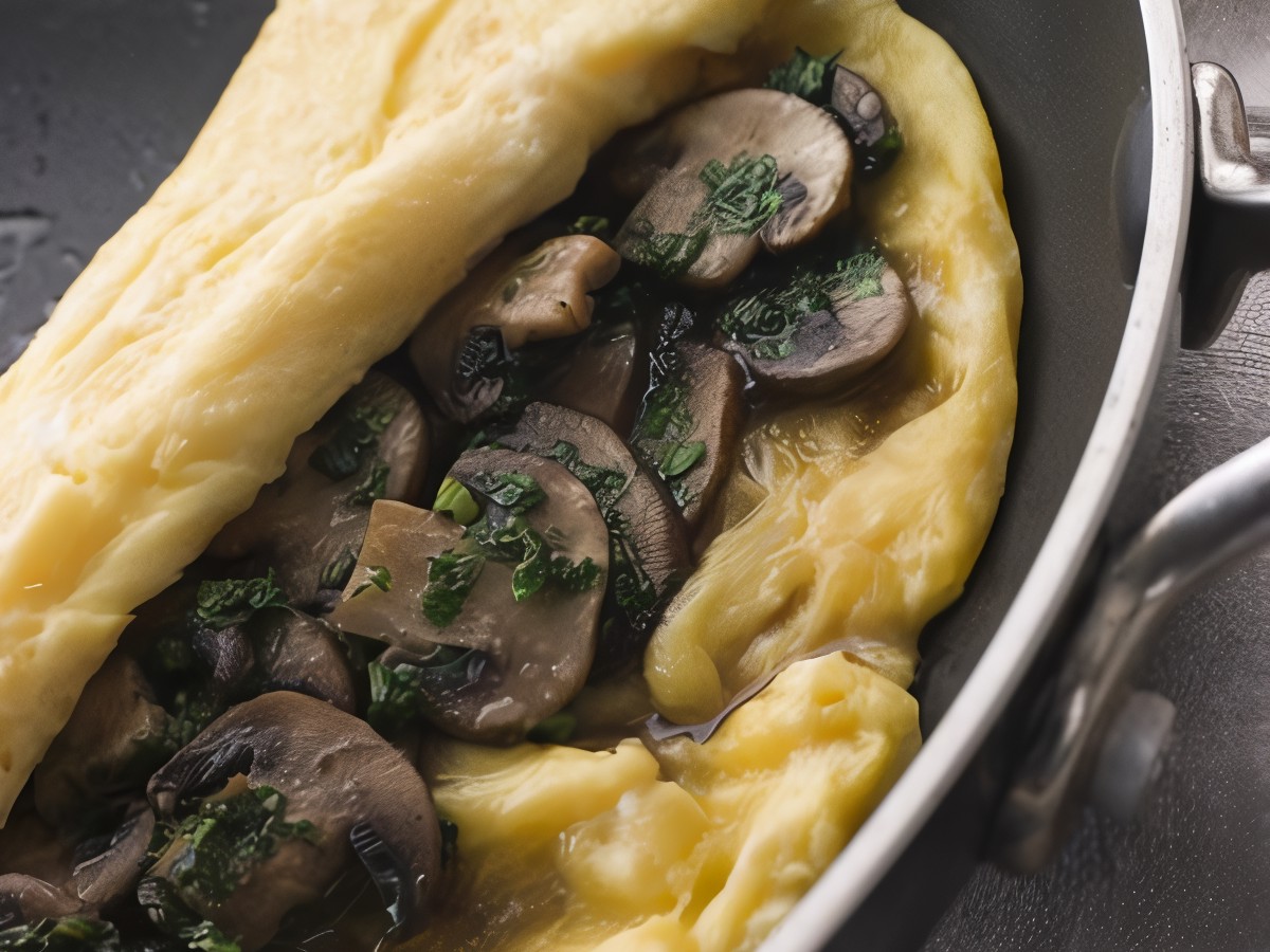 Omelet with Mushrooms and Tarragon