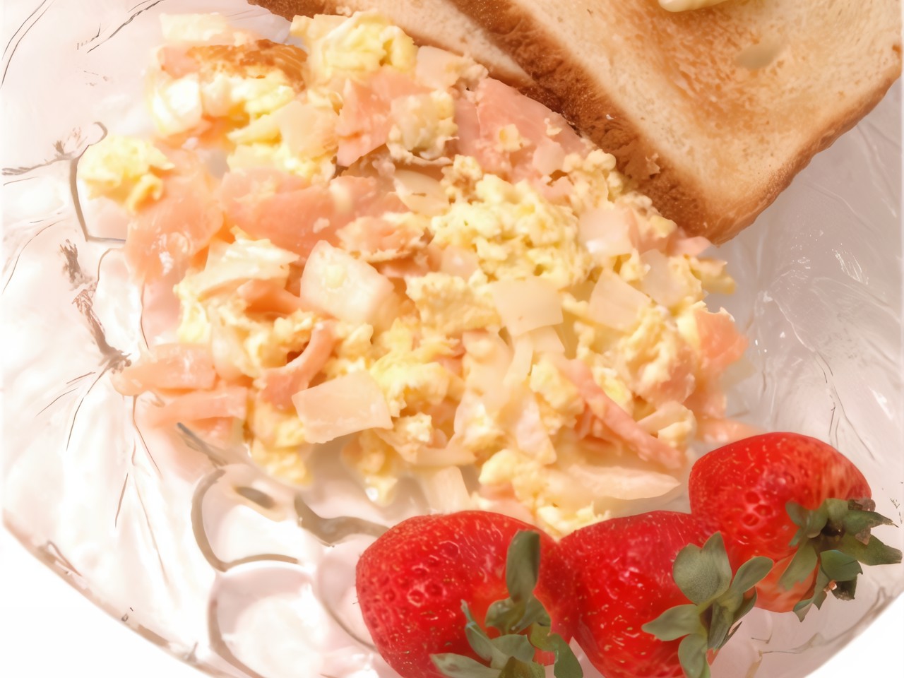 Omelet with Smoked Salmon, Matzah, and Dill
