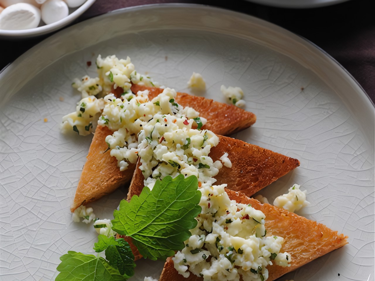 Cheese and Mint Omelette