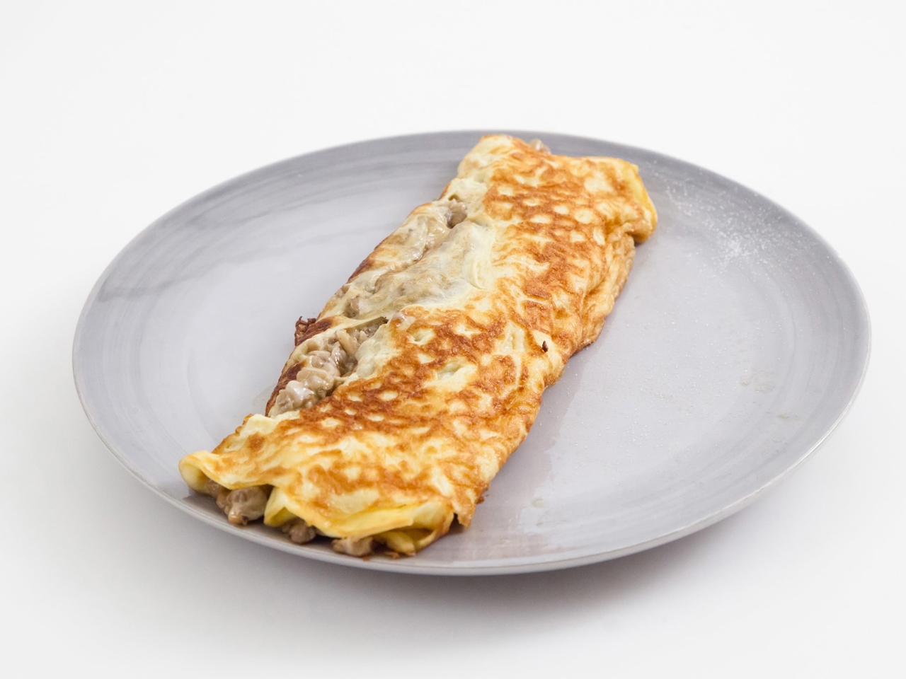 Omelette with Oyster Mushrooms