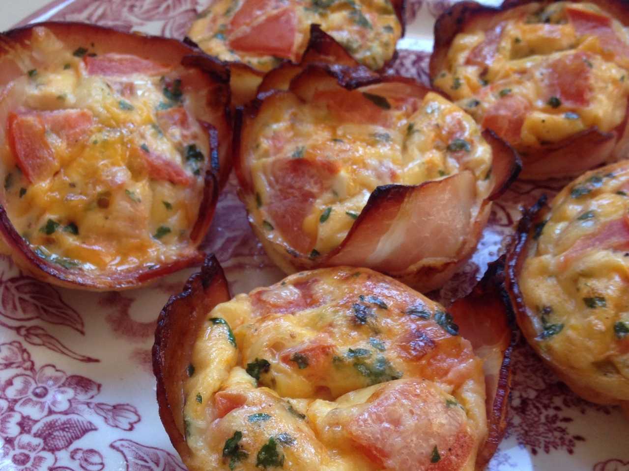 Breakfast Omelet-Bacon Muffin