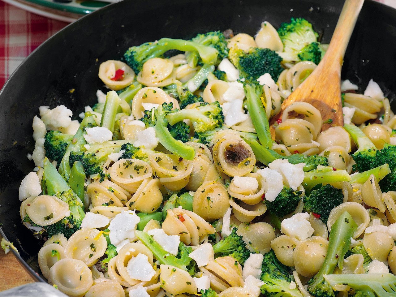 Orecchiette with Broccoli and Goat Cheese