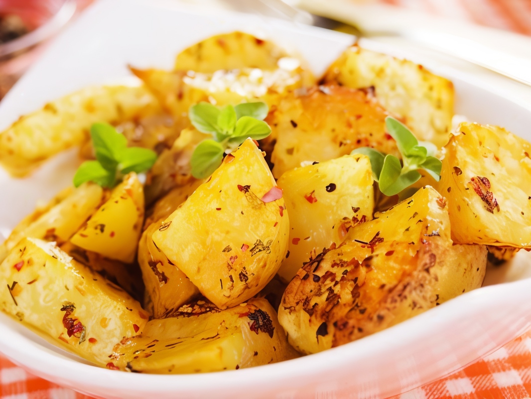 Spicy Baked Potato Wedges