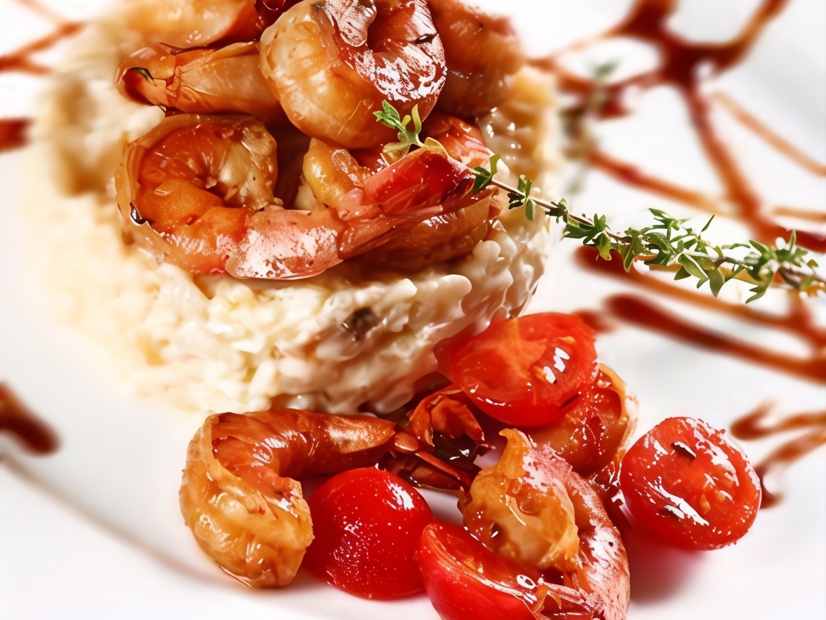 Spicy Shrimp with Ginger, Chili, Tomatoes, and Coconut