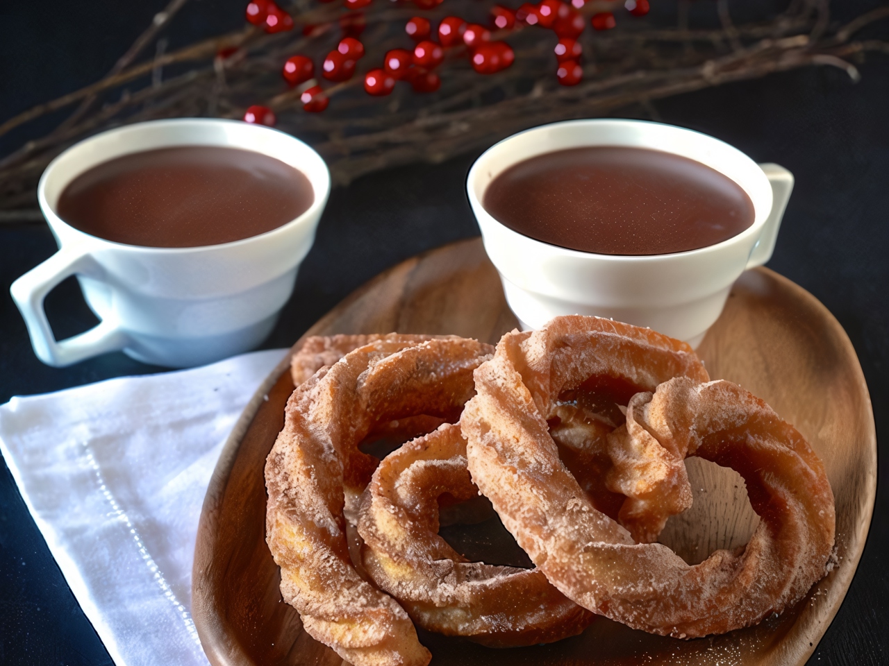 Spicy Hot Chocolate with Churros