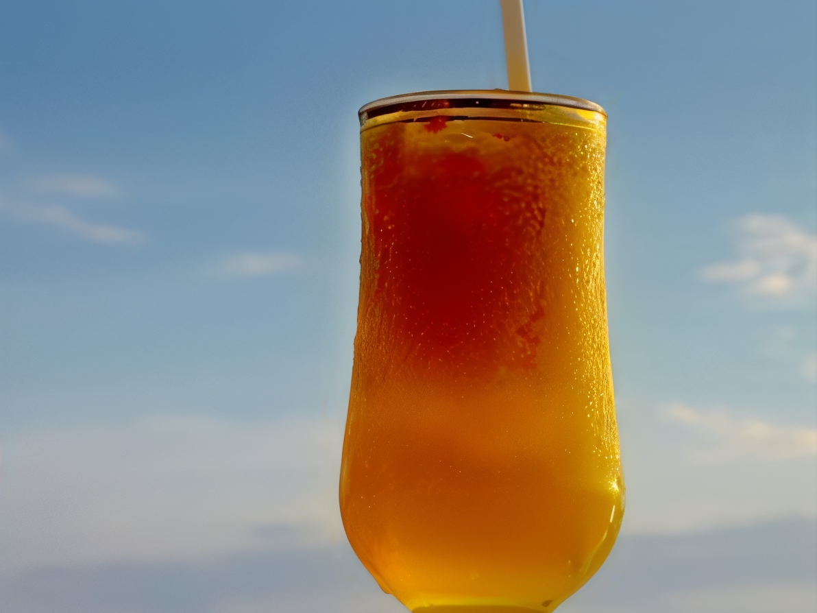Refreshing Green Tea with Mango