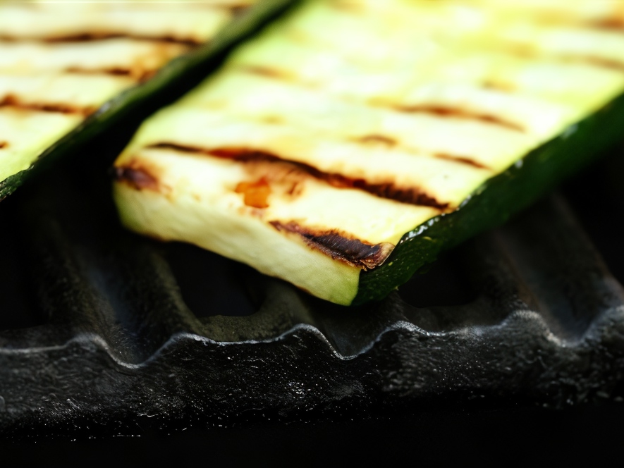 Grilled Vegetables with Mint and Feta Pesto