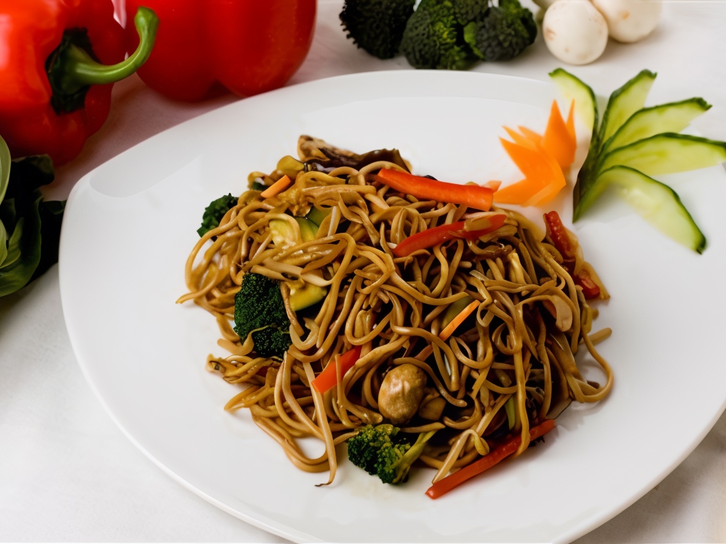 Thai-Style Vegetables with Noodles