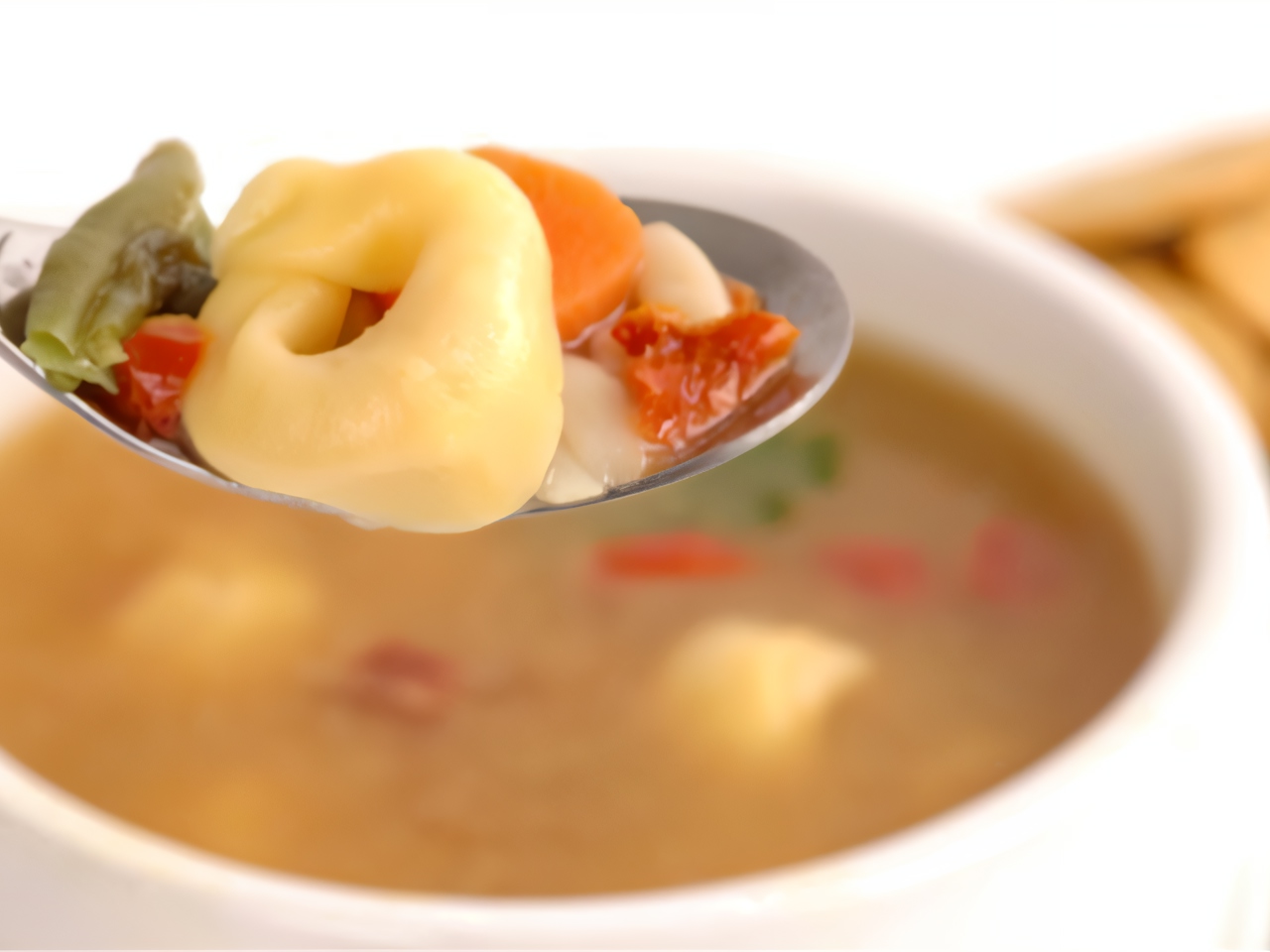 Vegetable Soup with Tortellini