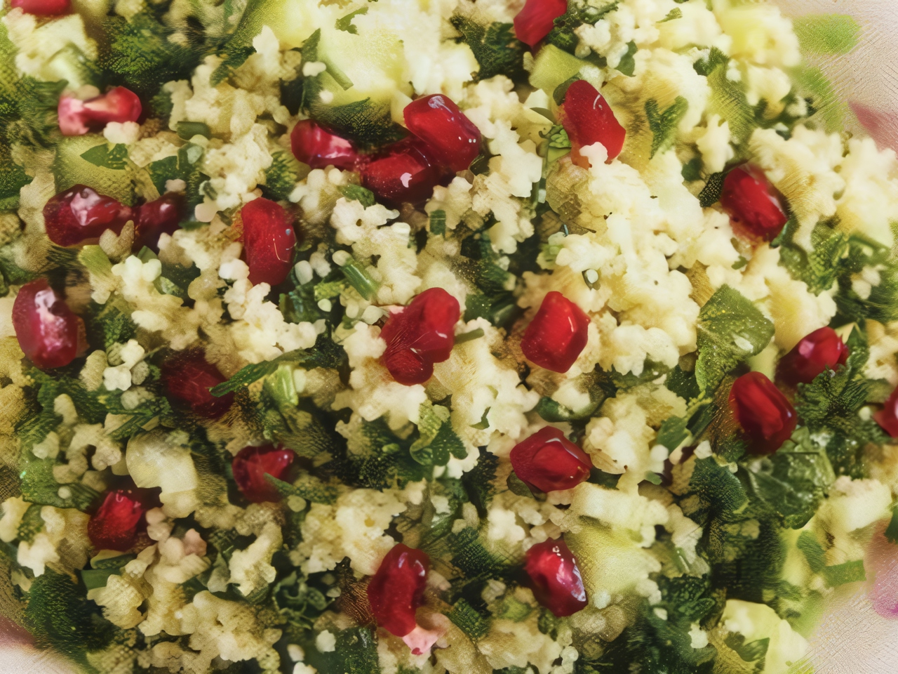 Vegetable Salad with Feta and Couscous