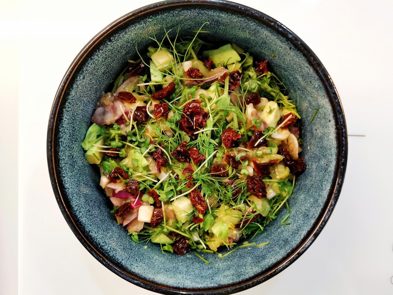 Vegetable Salad with Microgreens