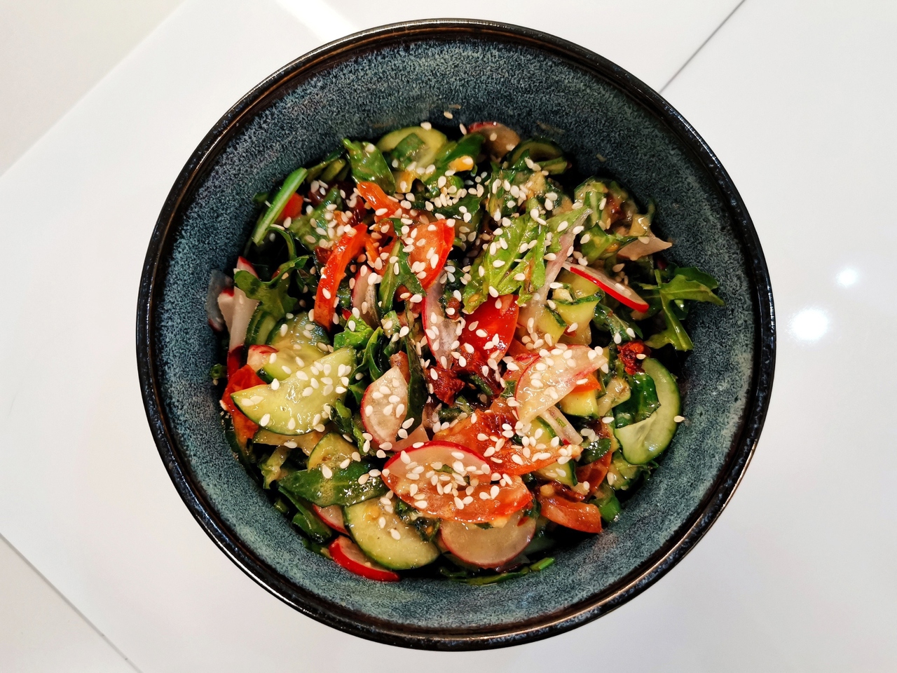Vegetable Salad with Sun-Dried Tomatoes