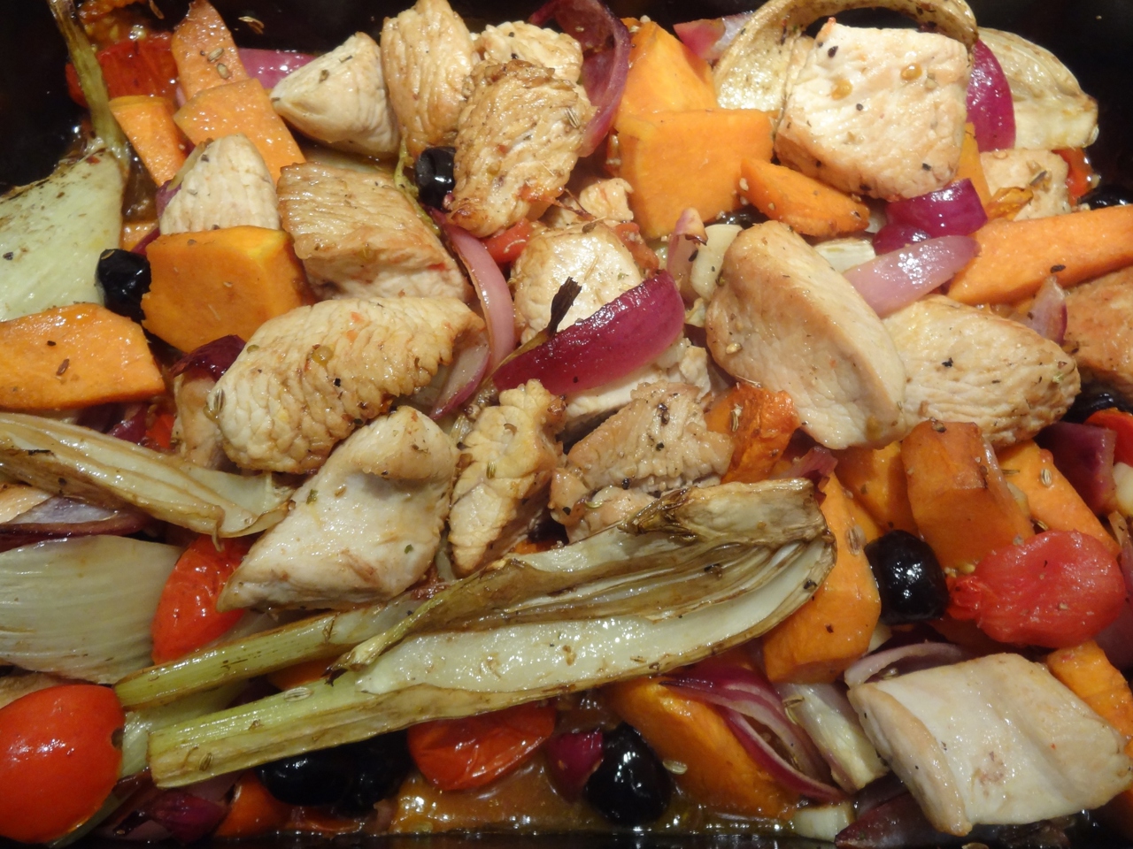 Vegetable Bake with Turkey