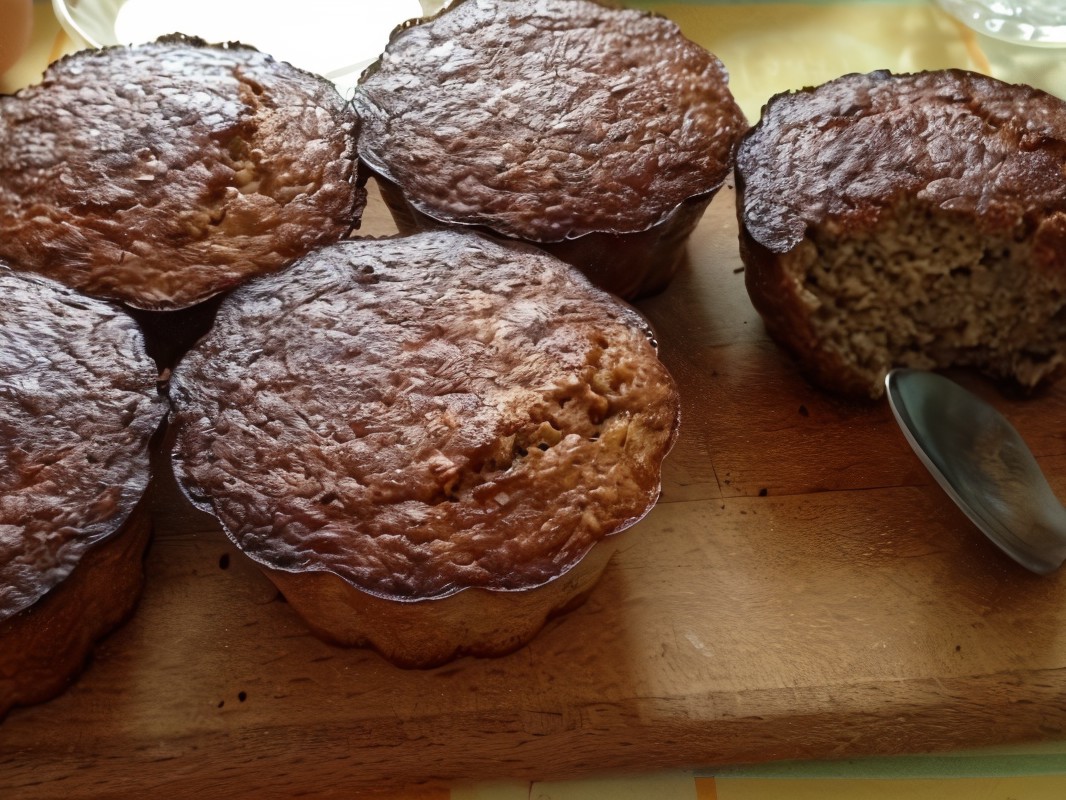 Oatmeal Banana Muffins with Seeds