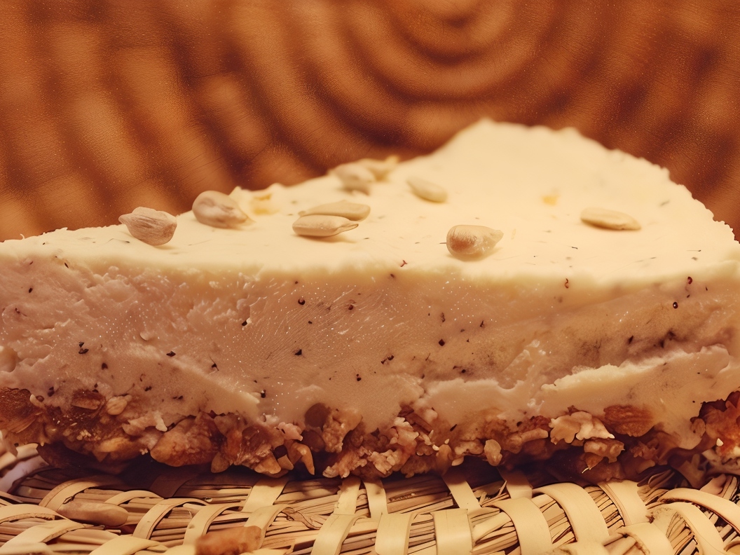 Oatmeal Cake with Cottage Cheese and Mascarpone